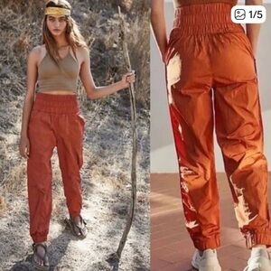 Free People Movement The Way Home Joggers in Rust Color